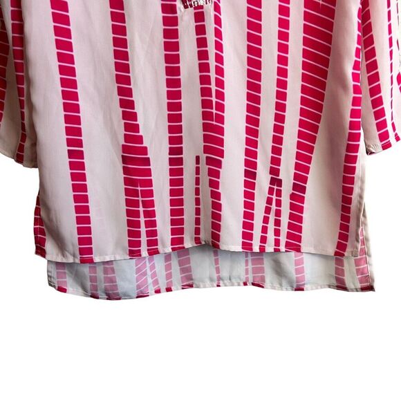 Hemant & Nandita Tunic Swim Coverup Pin White Long Sleeve Embroidered Bohemian - Picture 3 of 10